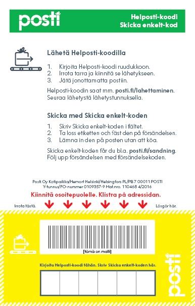 paketin lähettäminen helposti koodilla|Paketin lähetys helposti koodilla, pitääkö se osoite kirjoittaa ...